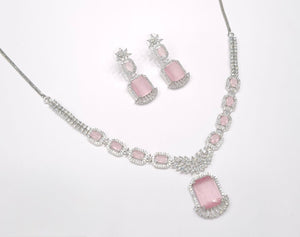 Cz Necklace 11111 - KRISHNA'S SWETA JEWELLERY