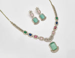 Cz Necklace 11111 - KRISHNA'S SWETA JEWELLERY