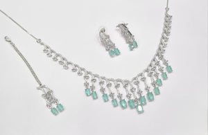 Cz Necklace 11112 - KRISHNA'S SWETA JEWELLERY