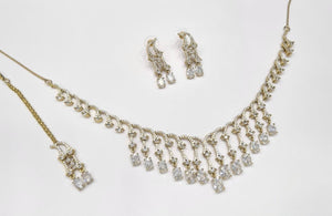 Cz Necklace 11112 - KRISHNA'S SWETA JEWELLERY