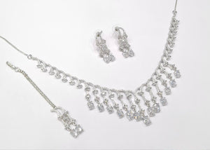 Cz Necklace 11112 - KRISHNA'S SWETA JEWELLERY