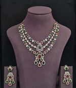 Cz Necklace 11113 - KRISHNA'S SWETA JEWELLERY