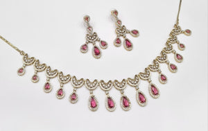 Cz Necklace 11114 - KRISHNA'S SWETA JEWELLERY