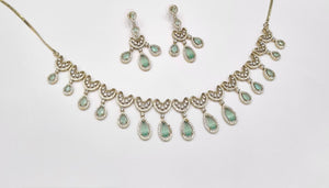 Cz Necklace 11114 - KRISHNA'S SWETA JEWELLERY