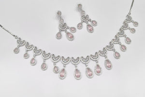 Cz Necklace 11114 - KRISHNA'S SWETA JEWELLERY