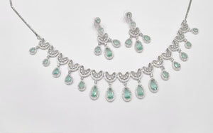 Cz Necklace 11114 - KRISHNA'S SWETA JEWELLERY