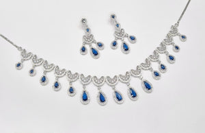 Cz Necklace 11114 - KRISHNA'S SWETA JEWELLERY