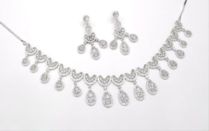 Cz Necklace 11114 - KRISHNA'S SWETA JEWELLERY