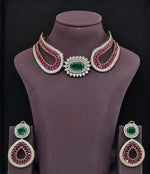Cz Necklace 11115 - KRISHNA'S SWETA JEWELLERY