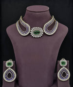 Cz Necklace 11115 - KRISHNA'S SWETA JEWELLERY