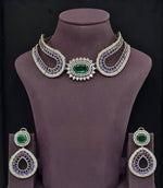 Cz Necklace 11115 - KRISHNA'S SWETA JEWELLERY