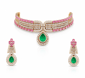 Cz Necklace 11204 - KRISHNA'S SWETA JEWELLERY