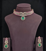 Cz Necklace 11204 - KRISHNA'S SWETA JEWELLERY