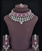 Cz Necklace 11406 - KRISHNA'S SWETA JEWELLERY