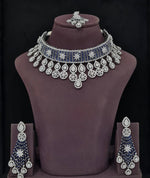 Cz Necklace 11406 - KRISHNA'S SWETA JEWELLERY