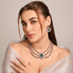 Cz Necklace 11424 - Krishna's Sweta Jewellery