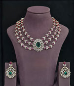 Cz Necklace 11424 - KRISHNA'S SWETA JEWELLERY