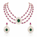 Cz Necklace 11424 - KRISHNA'S SWETA JEWELLERY