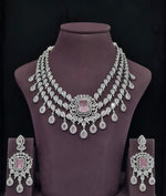 Cz Necklace 11425 - KRISHNA'S SWETA JEWELLERY