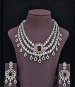 Cz Necklace 11425 - KRISHNA'S SWETA JEWELLERY