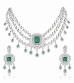 Cz Necklace 11425 - KRISHNA'S SWETA JEWELLERY