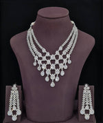 Cz Necklace 11426 - KRISHNA'S SWETA JEWELLERY