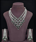 Cz Necklace 11426 - KRISHNA'S SWETA JEWELLERY