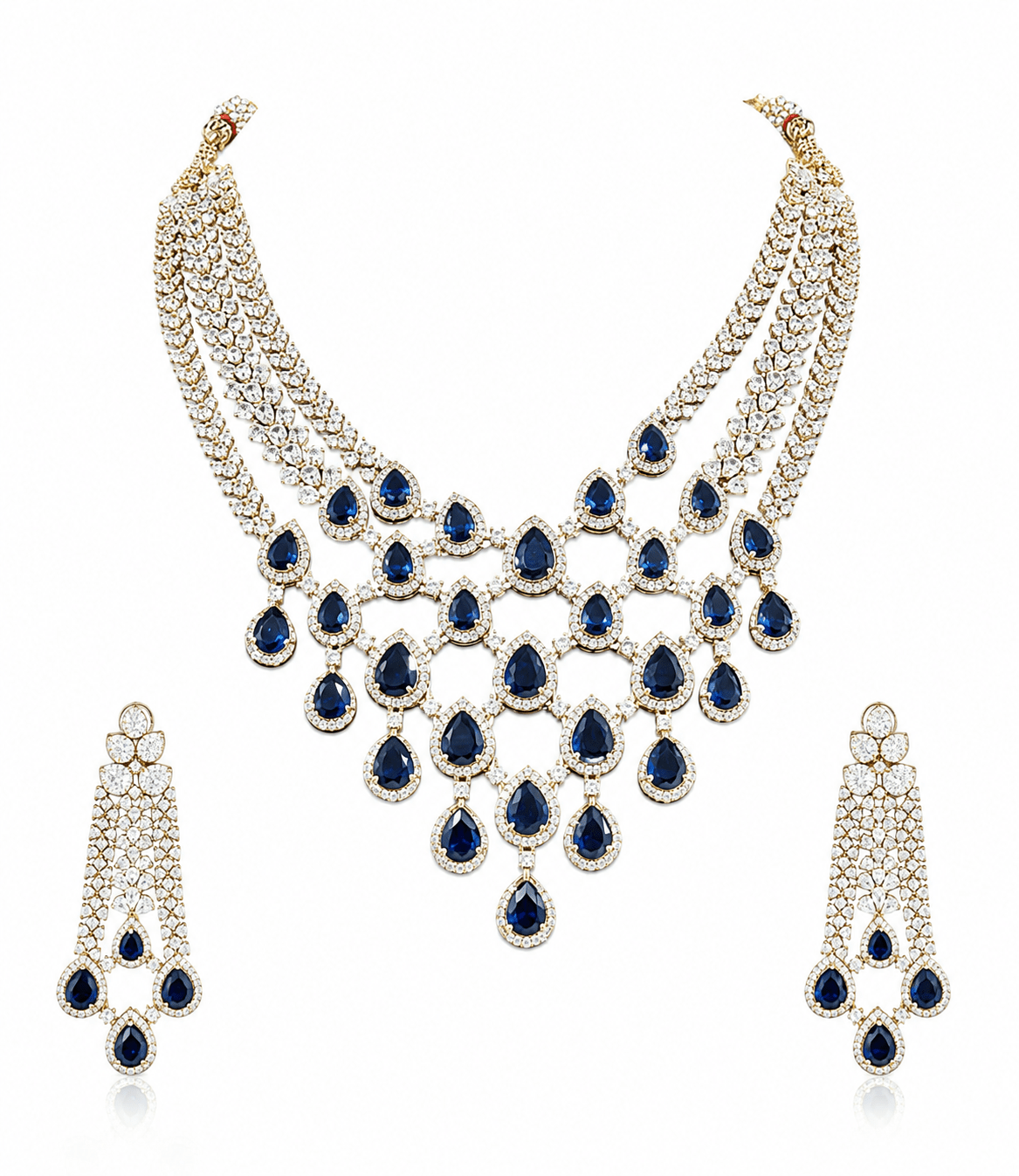 Cz Necklace 11426 - KRISHNA'S SWETA JEWELLERY