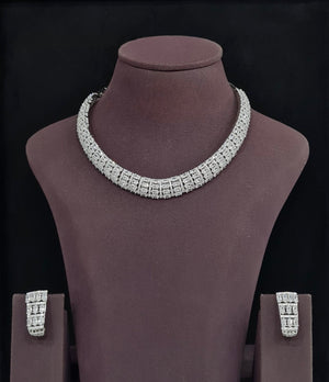 Cz Necklace 11612 - KRISHNA'S SWETA JEWELLERY