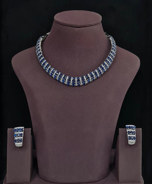 Cz Necklace 11612 - KRISHNA'S SWETA JEWELLERY