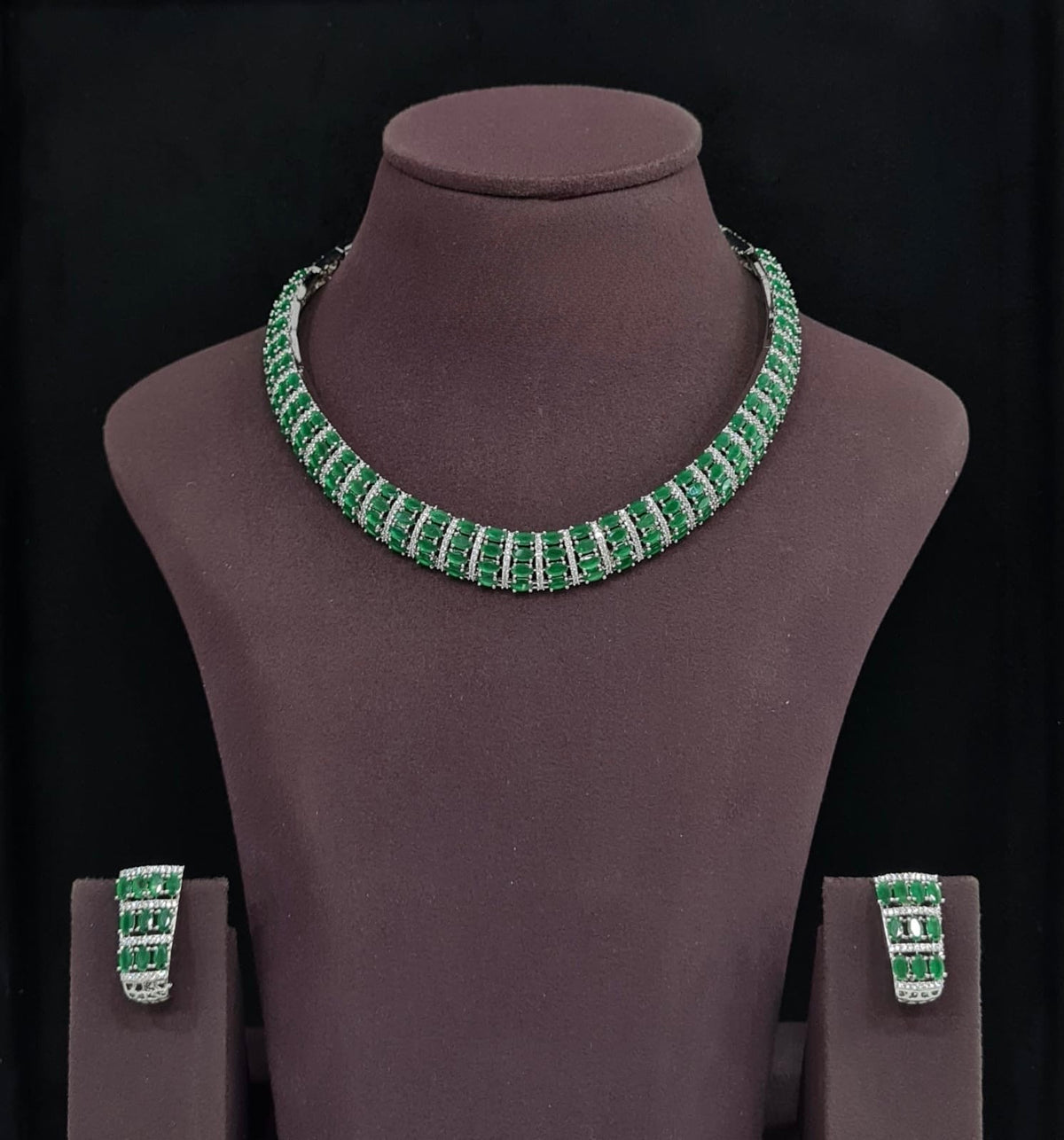 Cz Necklace 11612 - KRISHNA'S SWETA JEWELLERY