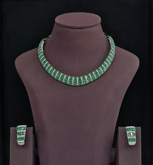 Cz Necklace 11612 - KRISHNA'S SWETA JEWELLERY