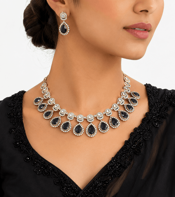 Cz Necklace 11646 - KRISHNA'S SWETA JEWELLERY