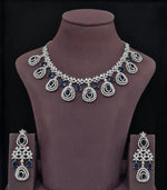 Cz Necklace 11647 - KRISHNA'S SWETA JEWELLERY