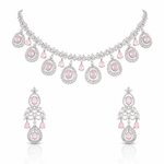 Cz Necklace 11647 - KRISHNA'S SWETA JEWELLERY