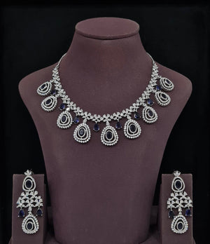 Cz Necklace 11647 - KRISHNA'S SWETA JEWELLERY