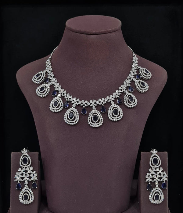 Cz Necklace 11647 - KRISHNA'S SWETA JEWELLERY