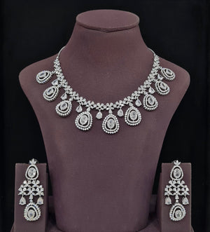 Cz Necklace 11647 - KRISHNA'S SWETA JEWELLERY