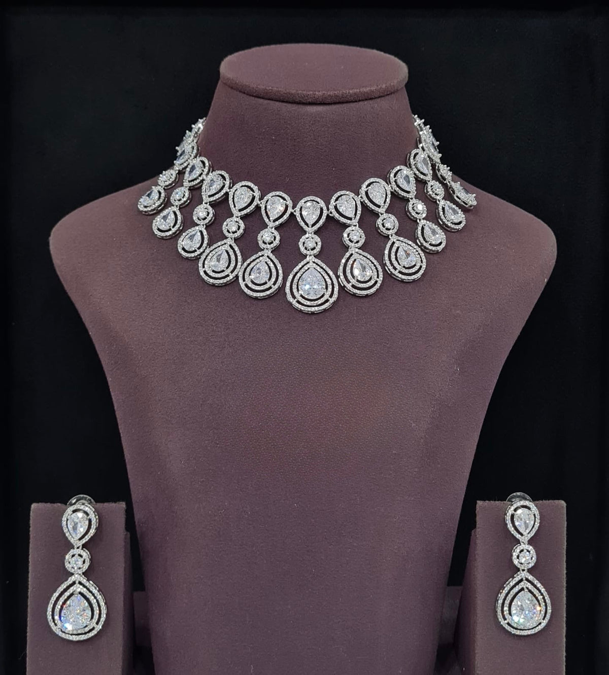 Cz Necklace 11648 - KRISHNA'S SWETA JEWELLERY