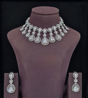 Cz Necklace 11648 - KRISHNA'S SWETA JEWELLERY