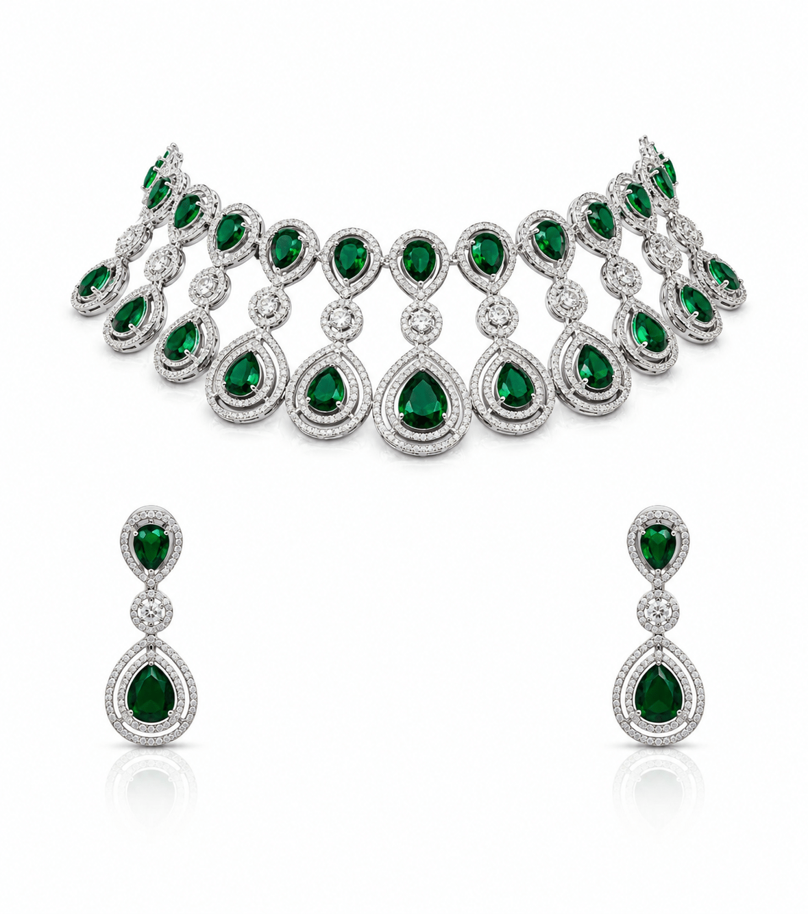 Cz Necklace 11648 - KRISHNA'S SWETA JEWELLERY