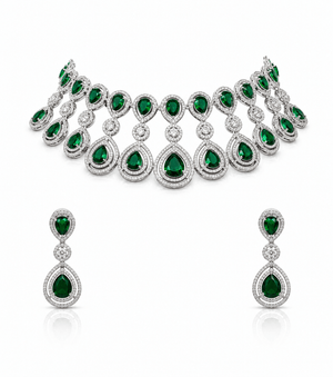 Cz Necklace 11648 - KRISHNA'S SWETA JEWELLERY