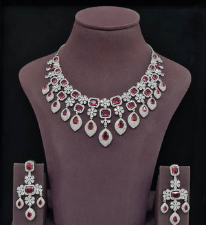 Cz Necklace 11649 - KRISHNA'S SWETA JEWELLERY