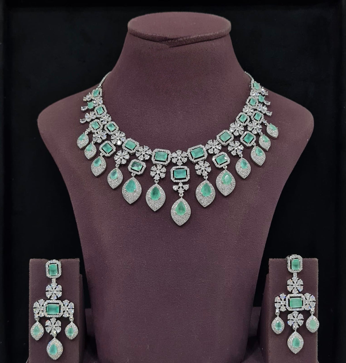 Cz Necklace 11649 - KRISHNA'S SWETA JEWELLERY
