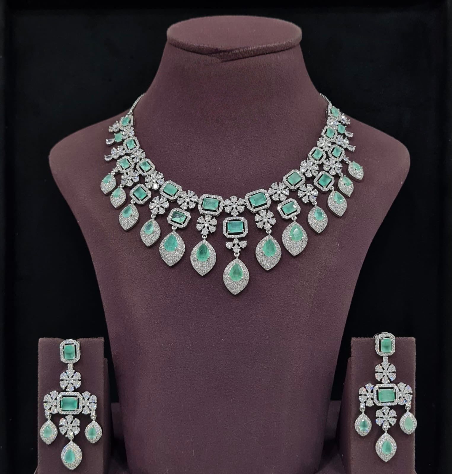 Cz Necklace 11649 - KRISHNA'S SWETA JEWELLERY