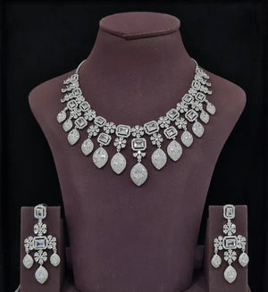 Cz Necklace 11649 - KRISHNA'S SWETA JEWELLERY