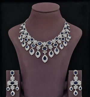 Cz Necklace 11649 - KRISHNA'S SWETA JEWELLERY