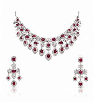 Cz Necklace 11649 - KRISHNA'S SWETA JEWELLERY