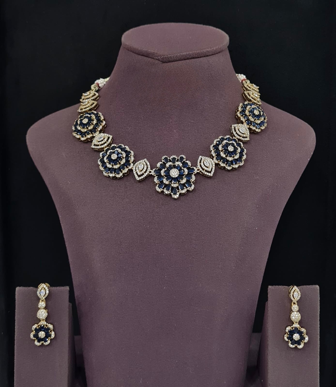 Cz Necklace 11650 - KRISHNA'S SWETA JEWELLERY