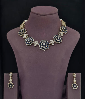Cz Necklace 11650 - KRISHNA'S SWETA JEWELLERY